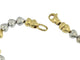 Bracelet italien en or jaune et blanc 18 carats 58 Facettes BR1533