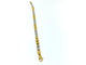 Bracelet italien en or jaune et blanc 18 carats 58 Facettes BR1533