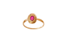 Bague ovale Rubis et Diamants