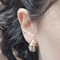 Boucles d'oreilles en or jaune et blanc 18 ct 58 Facettes TA264