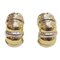Boucles d'oreilles en or jaune et blanc 18 ct 58 Facettes TA264