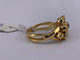 52 Bague fleur en or jaune, rubis et diamants 58 Facettes BA 3