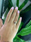 54 Bague marguerite en or jaune avec rubis sang de pigeon et diamants 58 Facettes BA 507