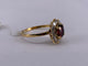 54 Bague marguerite en or jaune avec rubis sang de pigeon et diamants 58 Facettes BA 507