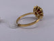 54 Bague marguerite en or jaune avec rubis sang de pigeon et diamants 58 Facettes BA 507