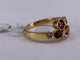 52 Toi et Moi - Bague en or jaune avec rubis et diamant 58 Facettes BA 671