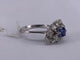 53 Bague en or jaune 18 ct avec saphir de Ceylan et diamant 58 Facettes BA 590