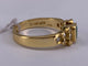 54 Bague sertie clos en or jaune avec émeraude et diamant 58 Facettes BA 641