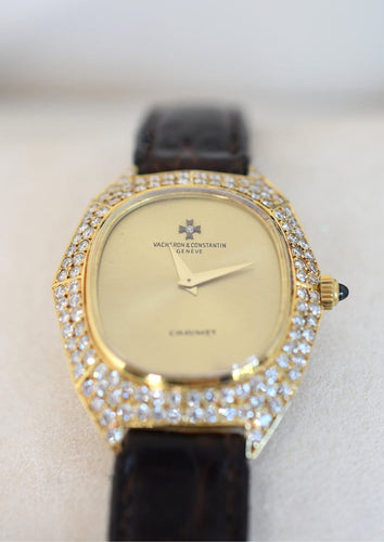 Montre Vacheron & Constantin pour Chaumet - Montre en or jaune et diamants 58 Facettes VC-1050