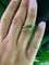 55 Bague poire en or jaune 18 carats, émeraude et diamant 58 Facettes BA 620