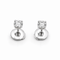 Boucles d'oreilles Boucles d'oreilles puces en or blanc 18 carats et diamants 58 Facettes 90984