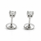 Boucles d'oreilles Boucles d'oreilles puces en or blanc 18 carats et diamants 58 Facettes 90984