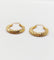 Créoles vintage - Boucles d'oreilles en or 18k à motifs géométriques 58 Facettes A07632