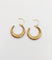 Boucles d'oreilles Créoles vintage - Boucles d'oreilles en or 18k à motifs géométriques 58 Facettes A07632