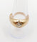 59 Bague jonc dôme en or rose 18k et diamant taille ancienne 58 Facettes A07653