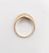 59 Bague jonc dôme en or rose 18k et diamant taille ancienne 58 Facettes A07653