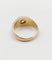 59 Bague jonc dôme en or rose 18k et diamant taille ancienne 58 Facettes A07653