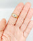 59 Bague jonc dôme en or rose 18k et diamant taille ancienne 58 Facettes A07653
