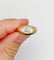 59 Bague jonc dôme en or rose 18k et diamant taille ancienne 58 Facettes A07653