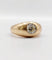 59 Bague jonc dôme en or rose 18k et diamant taille ancienne 58 Facettes A07653