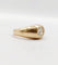 59 Bague jonc dôme en or rose 18k et diamant taille ancienne 58 Facettes A07653
