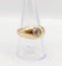 59 Bague jonc dôme en or rose 18k et diamant taille ancienne 58 Facettes A07653