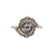 50.5 Bague tourbillon antique en or 18k, platine et diamants 58 Facettes A07658