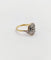 50.5 Bague tourbillon antique en or 18k, platine et diamants 58 Facettes A07658