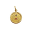 Augis - Pendentif médaille d'amour en or 18k, rubis et diamant
