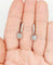 Dormeuses Art déco en or blanc 18k, platine et diamants 58 Facettes A07675