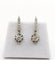 Dormeuses Art déco en or blanc 18k, platine et diamants 58 Facettes A07675