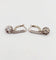 Dormeuses Art déco en or blanc 18k, platine et diamants 58 Facettes A07675