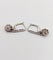 Dormeuses Art déco en or blanc 18k, platine et diamants 58 Facettes A07675
