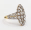 49.5 Bague marquise antique en or 18k, platine et diamants taille rose 58 Facettes A07676