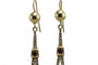 Art déco - Boucles d'oreilles en or, onyx et diamants 58 Facettes 3838