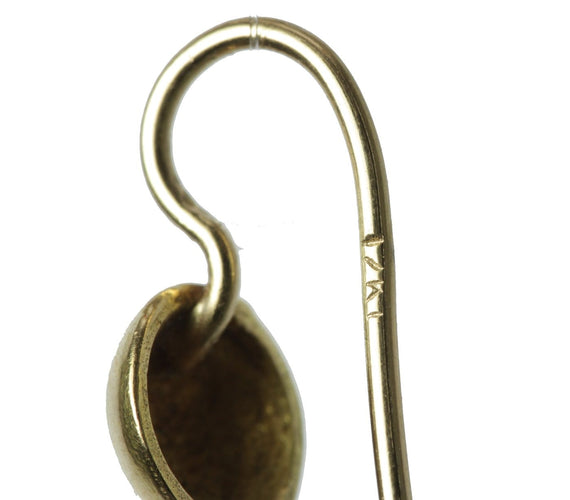 Art déco - Boucles d'oreilles en or, onyx et diamants 58 Facettes 3838