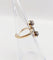 49 Bague toi et moi en or 18K et platine, diamants 58 Facettes A07655