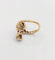 49 Bague toi et moi en or 18K et platine, diamants 58 Facettes A07655