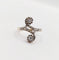 49 Bague toi et moi en or 18K et platine, diamants 58 Facettes A07655