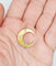 Pendentif croissant de lune en or 18k et perles 58 Facettes A07638