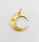 Pendentif croissant de lune en or 18k et perles 58 Facettes A07638