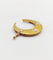 Pendentif croissant de lune en or 18k et perles 58 Facettes A07638