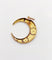 Pendentif croissant de lune en or 18k et perles 58 Facettes A07638