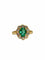 Bague 55 Bague en or jaune 18K avec émeraude et diamants 58 Facettes 2175