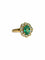 Bague 55 Bague en or jaune 18K avec émeraude et diamants 58 Facettes 2175