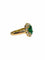 Bague 55 Bague en or jaune 18K avec émeraude et diamants 58 Facettes 2175