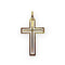 Pendentif croix ajourée en or jaune 750 58 Facettes 330100022