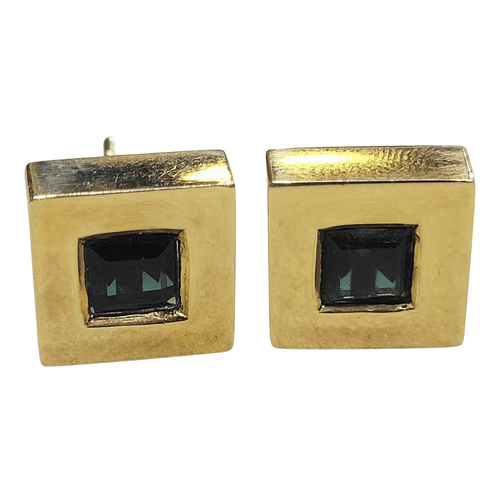 Boucles d'oreilles en or 18K et tourmalines vertes 58 Facettes PE809