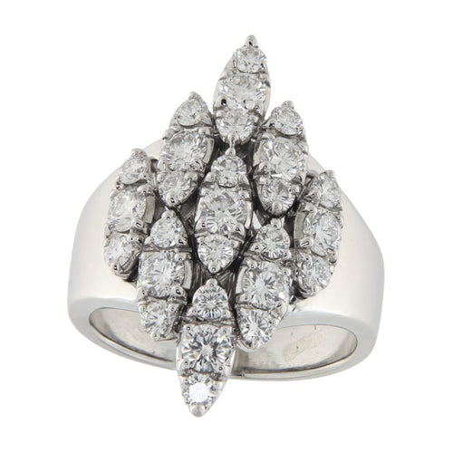 58 Bague en or blanc et diamants 1,80 ct 58 Facettes G4000