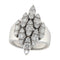 58 Bague en or blanc et diamants 1,80 ct 58 Facettes G4000